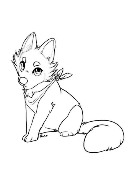 Anime Animals Coloring Pages