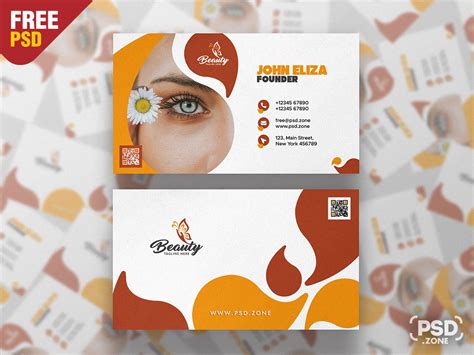Spa And Beauty Saloon Business Card Psd Template Psd Zone