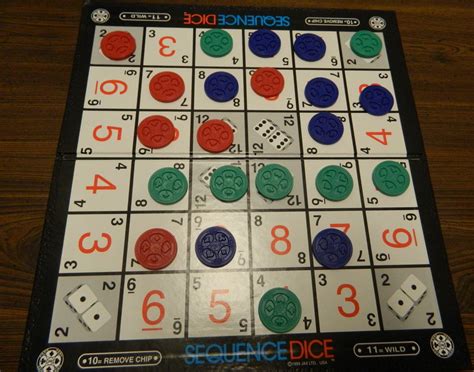 Sequence Dice Board Game Review And Rules Geeky Hobbies