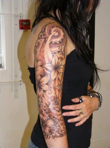 Tatto Floral Half Sleeve Tattoos For Women