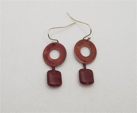 Handmade Copper Earrings Etsy