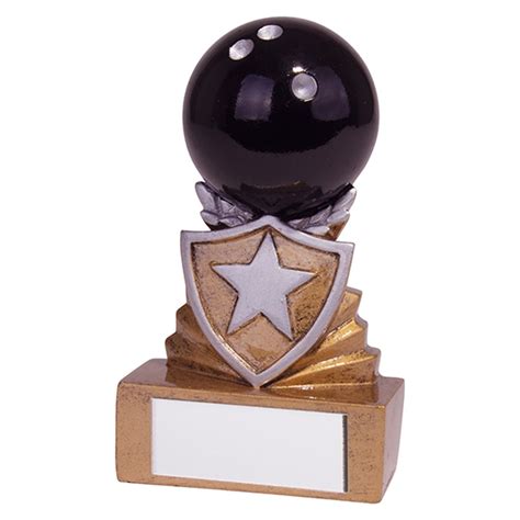 Mini Shield Ten Pin Bowling Trophy Jaycee Trophies