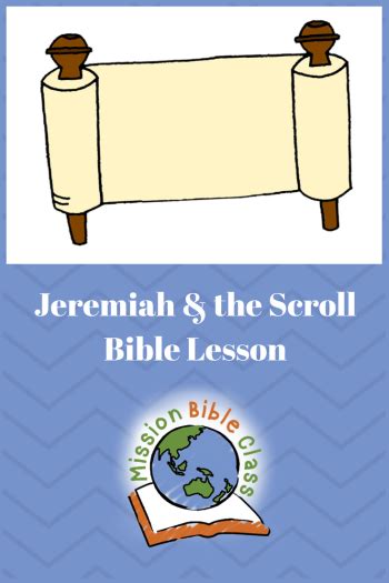 Jeremiah And The Scroll Pin Bible Lessons For Kids Kids Sunday