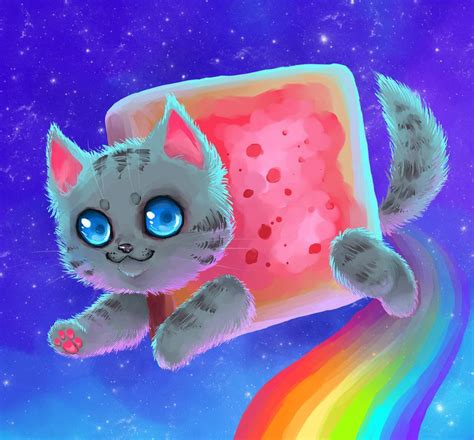 Nyan Cat By Mechanical2127 Nyan Cat Space Cat Cat