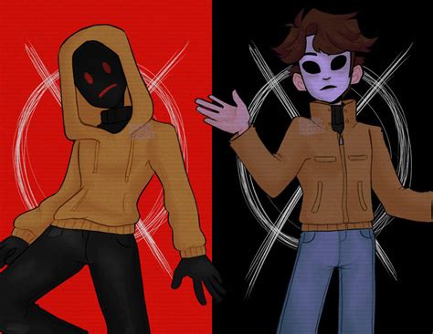 Masky And Hoodie Marble Hornets Fanart By Secondarycolorentimy On