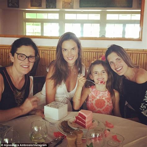 Alessandra Ambrosio Jokes About Daughter Anja Posing With Taylor Swift Daily Mail Online