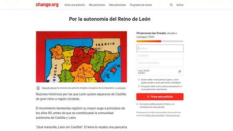 Recogen Firmas En Por La Autonomía Del Reino De León