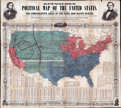 Reynolds S Political Map Of The United States Reynolds William C