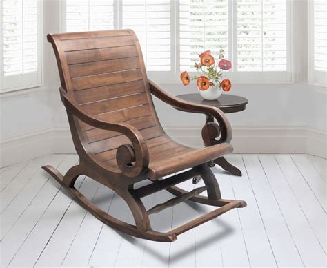 Capri Teak Rocking Plantation Chair