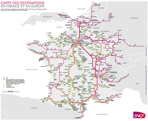 Carte Reseaux Lignes Train Sncf France Europe Comparabus Blog