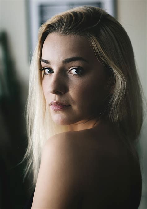 Portrait Of Beautiful Young Woman With Bare Back Image