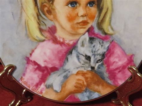 1978 Ltd Ed Brantwood Collector Plate Jennifer And Jenny Fur By Marian Carlsen Ebay