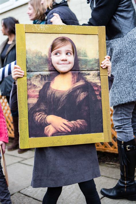 Dressing Up Oona Becomes The Mona Lisa Celebrating French Day At