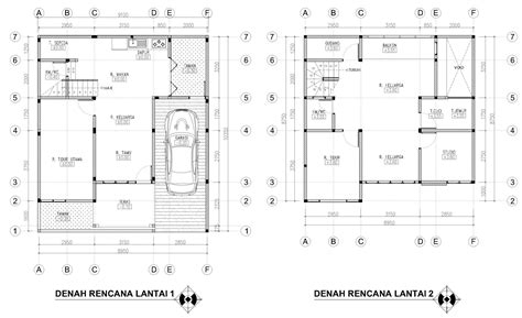 Detail Denah Kolom Rumah 2 Lantai Koleksi Nomer 19