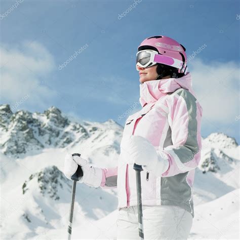 Woman Skier — Stock Photo © Phbcz 4264212