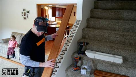 Lift the damaged spindle out of the. Build A Stair Railing For A Half Wall - DIYTyler