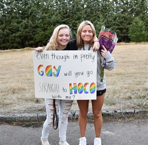 Pride Gay Prom Cute Homecoming Proposals Hoco Proposals Ideas