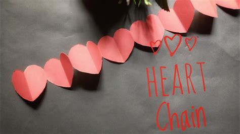 How To Make A Heart Chain ।paper Easy Heart Chain By Tahmida Afrin