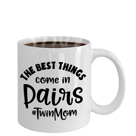 Mom Of Twins Mothers Day T Twin Mom Coffee Mug Best Comes Etsy