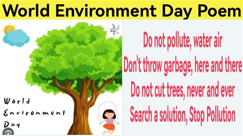 World Environment Day Poem Poem On World Environment Day In English