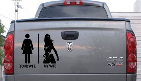 Your Wife My Wife Decal Car Window Decal Car Sticker Etsy