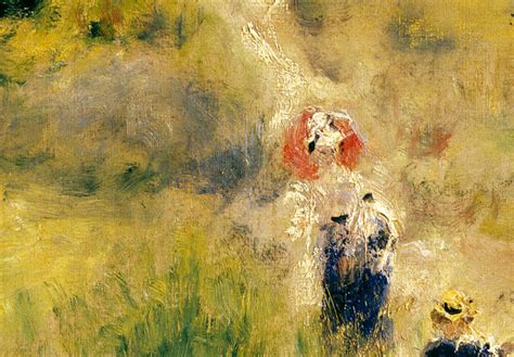 Tableau Mural Chemin Montant Dans Les Hautes Herbes Auguste Renoir