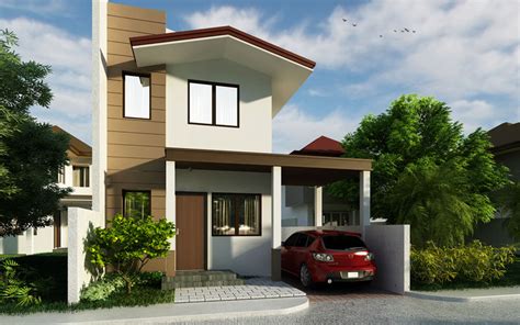 Small Two Storey House Phd 2015009 Pinoy House Designs