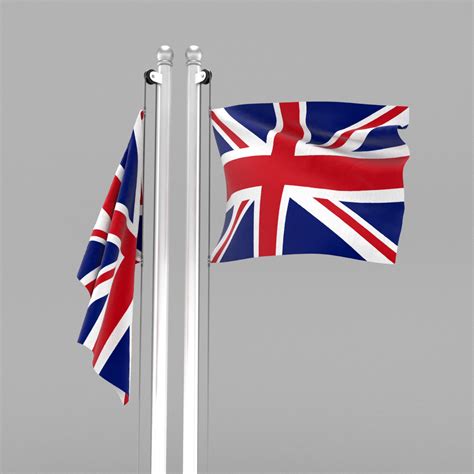Flag United Kingdom 3d Turbosquid 1650750