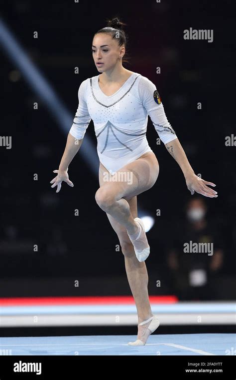 Larisa Iordache On Floor Romania During Artistic Gymnastics