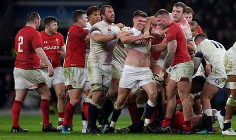 Six nations, premier league, f1, derby day; Six Nations 2018: FIGHT breaks out during England vs Wales ...