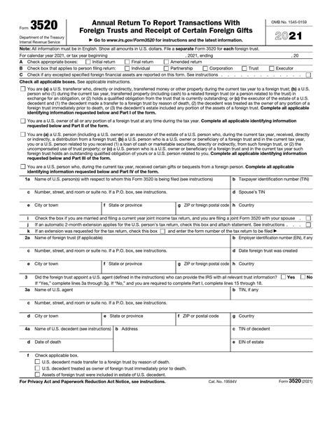 Irs Form 3520 ≡ Fill Out Printable Pdf Forms Online