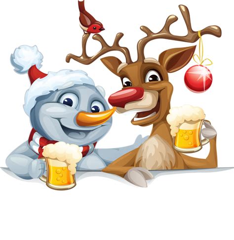 Download And Elk Snowman Reindeer Clauss Santa Christmas Hq Png Image