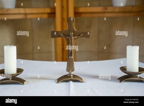 Altar Cross Stock Photo Alamy