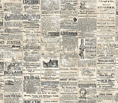 Antique Newspaper Wallpaper Wallpapersafari