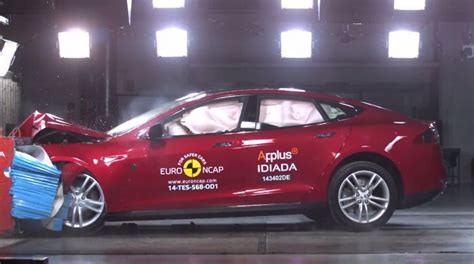 Tesla Model S Crash Tested Awarded 5 Star Euro NCAP Rating Autoevolution