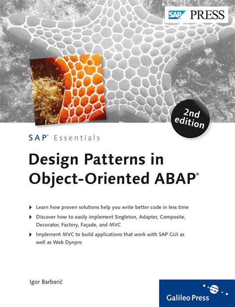 Design Patterns In Object Oriented Abap Von Igor Barbaric By Sap Press