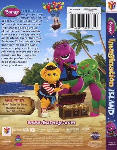 Barney Imagination Island Region 1 Import Dvd Books Buy Online