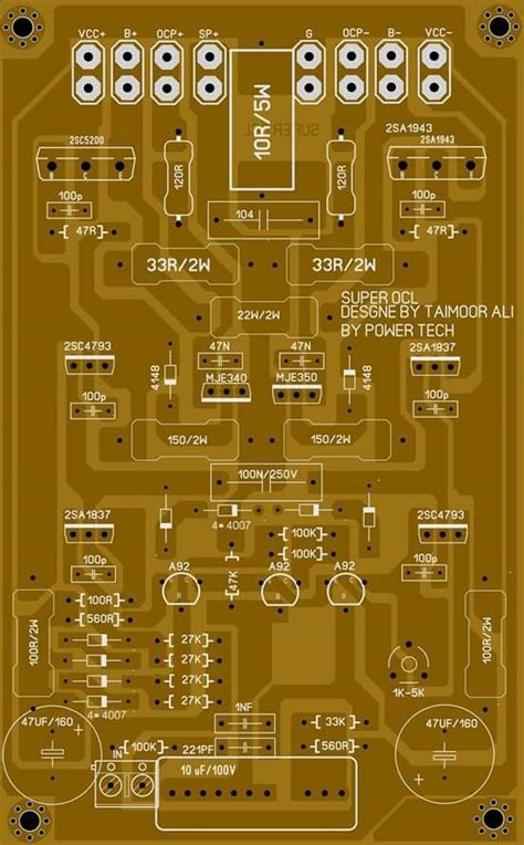 Skill Wiring 3kw Power Amplifier Driver Circuit Pcb Layout