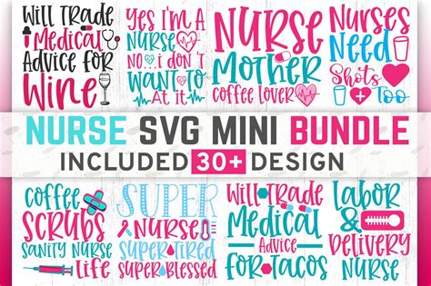 Nurse Svg Design Bundle Graphic By Subornastudio · Creative Fabrica