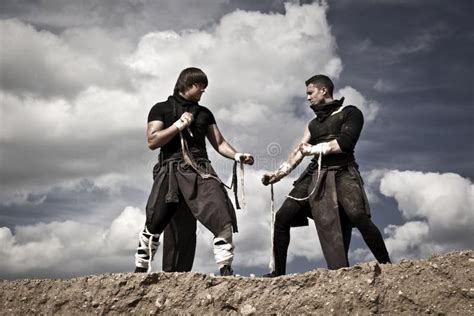 Two Men Are Fighting Stock Image Image Of Action Kick 81344723