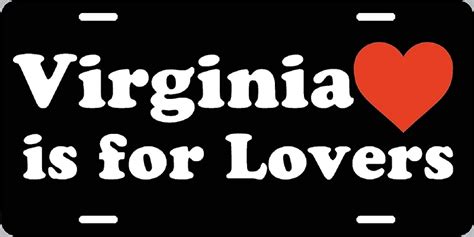 Virginia Is For Lovers License Plate