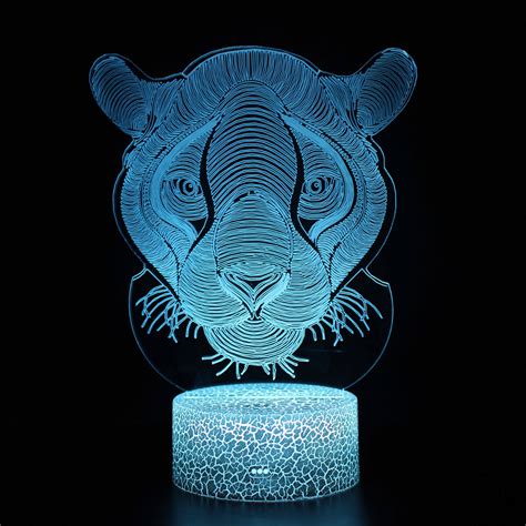 Realistic Lion 3d Optical Illusion Lamp — 3d Optical Lamp