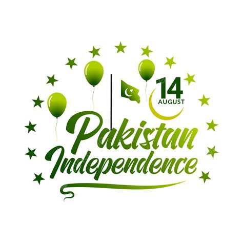 Gambar 14 Agustus Jashn E Azadi Mubarak Dengan Balon Hari Kemerdekaan