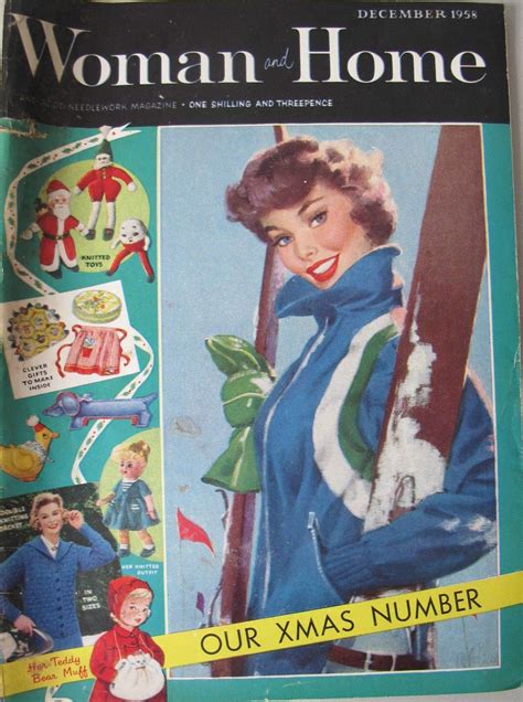Woman And Home Magazine From December 1958 1950s Lifestyle Rock