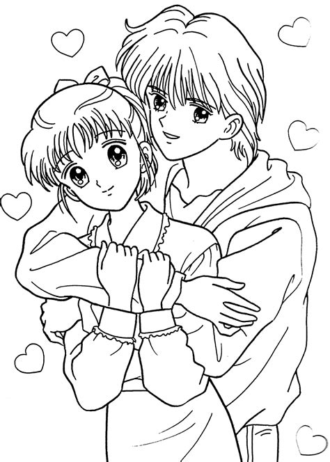Anime Coloring Page Boy Anime Boys Coloring Pages Coloringbay We