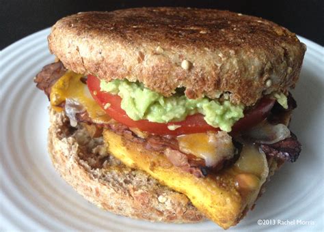 Rachel S Veggie Bite Mega Vegan Breakfast Sandwich W Tempeh Bacon And