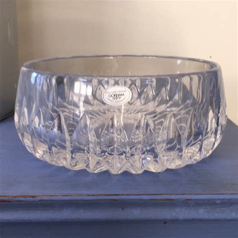 Gorham Dining Gotham Althea Collection Full Lead Crystal Bowl New