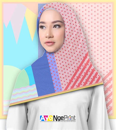 Cetak Kerudung Jilbab Hijab Custom Full Print Di Cimahi Selatan