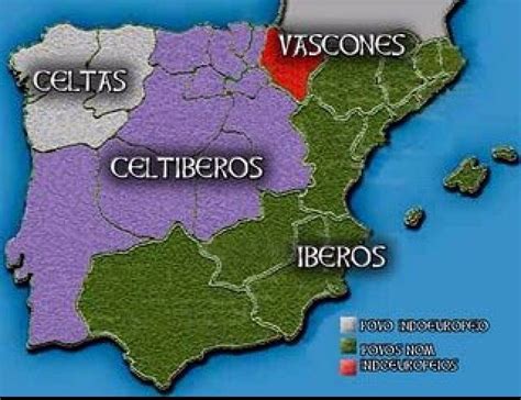 Celtas Celtas En España Celta Mapa De España