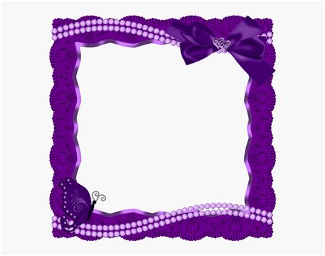 Purple Frame Png Free Download Purple Borders And Frames Transparent Png Kindpng